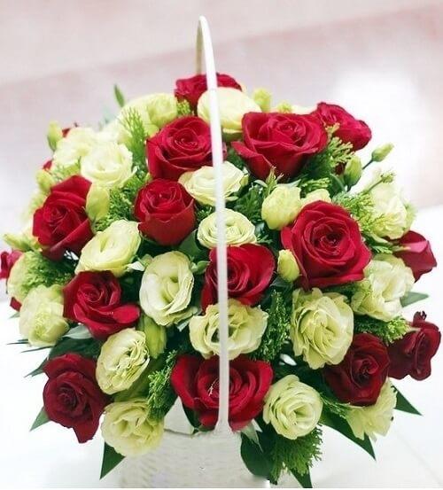 Giỏ hoa hồng tại Bỉm Sơn – sứ giả mang tình yêu gửi đến người nhận