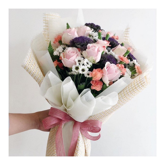 (Mẫu bó hoa tại shop hoa tươi huyện Sông Cầu, Phú Yên)