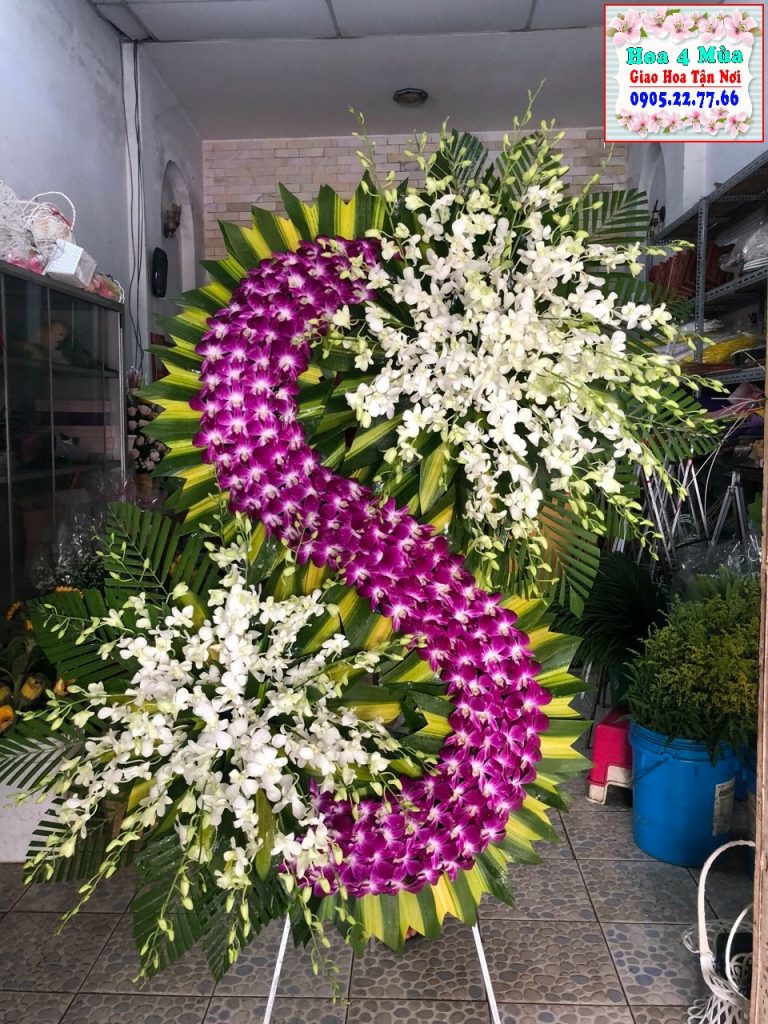 Mẫu hoa chia buồn tại tiệm hoa huyện An Lão, Hải Phòng
