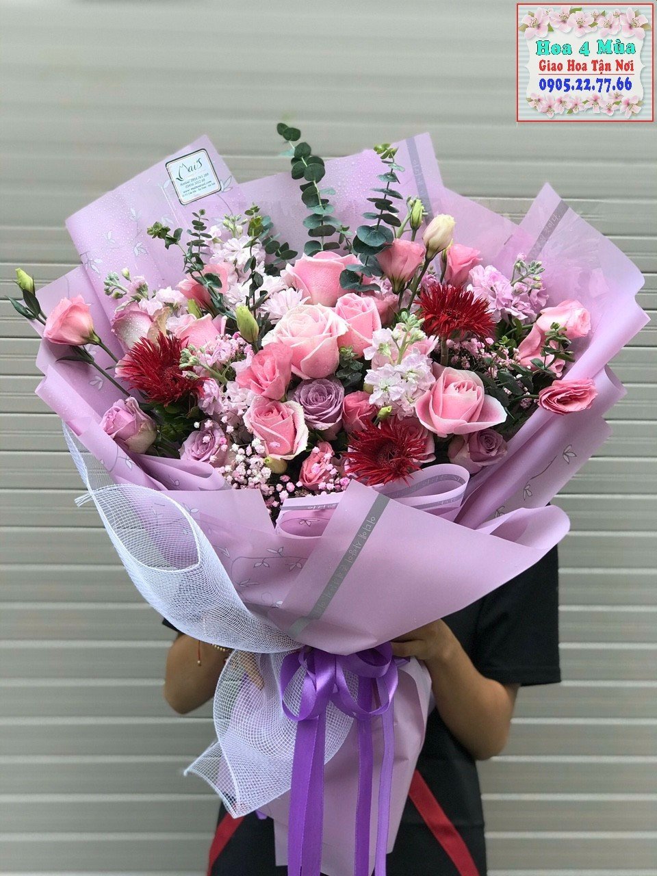 Shop luôn gửi hình ảnh hoa trước và sau cho khách tại shop hoa tươi huyện Gia Lâm