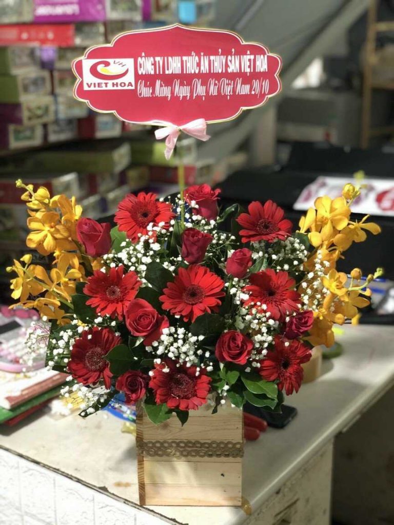 Ảnh hoa sinh nhật tại Cửa hàng hoa tươi Châu Ổ Bình Sơn Quảng Ngãi