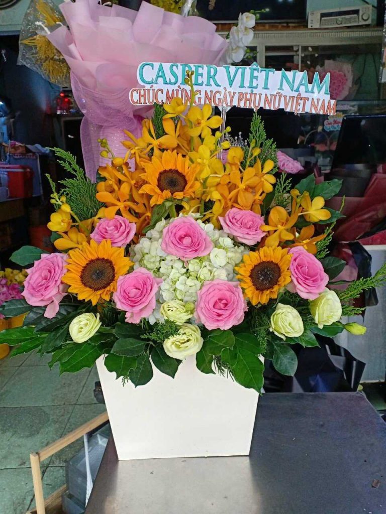Cửa hàng hoa tươi Bồng Sơn Hoài Nhơn Bình Định gửi bạn giỏ hoa mới nhất
