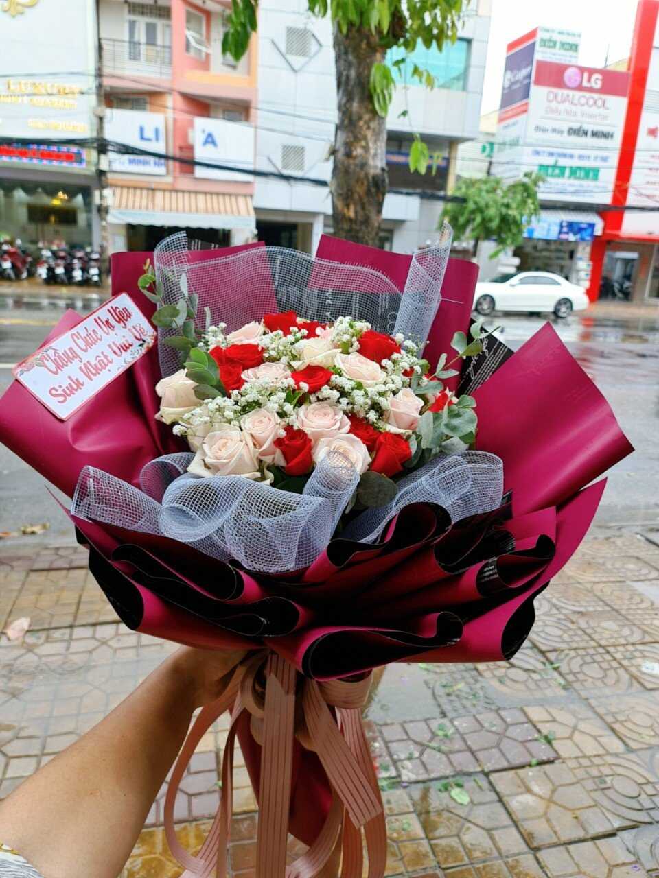 Mẫu hoa sinh nhật tại shop hoa Ứng Hòa, Hà Nội