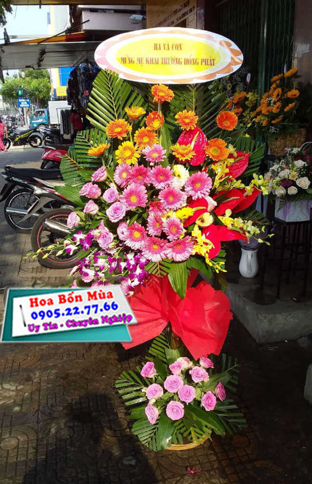 Mẫu hoa khai trương cực ấn tượng tại Tiệm hoa tươi Thạnh Mỹ Đơn Dương Lâm Đồng