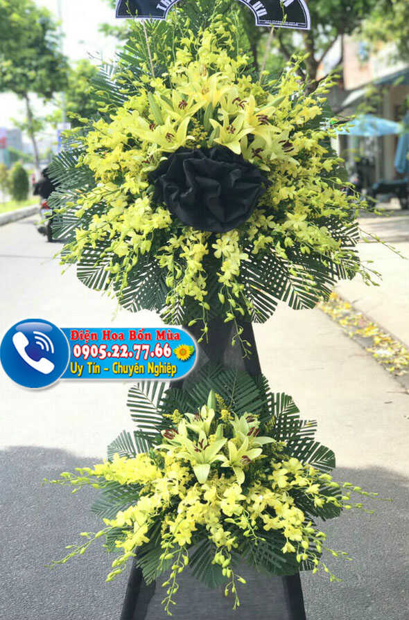 Mẫu hoa chia buồn tại tiệm hoa huyện Thuận Thành, Bắc Ninh