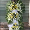 kệ hoa tang lễ 3 tầng màu trắng