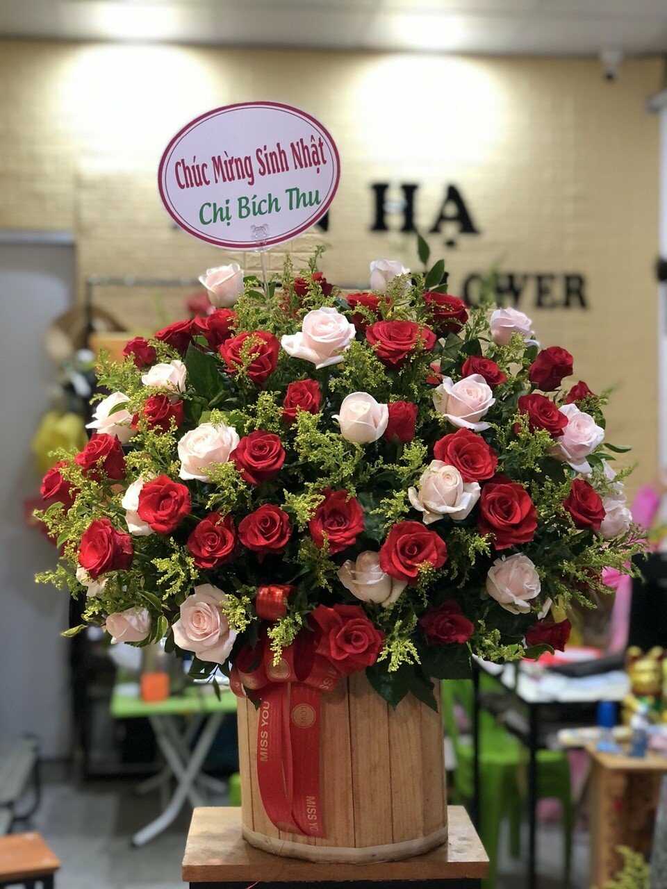 Gửi hình sản phẩm hoa trước và sau khi giao – Cửa hàng hoa huyện Thuận Thành, Bắc Ninh