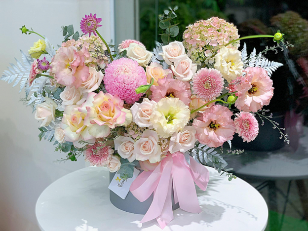 Gửi hình sản phẩm hoa trước và sau khi giao – Cửa hàng hoa huyện Kiến Thụy, Hải Phòng 