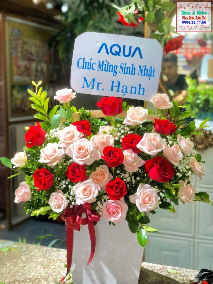 Mẫu hoa sinh nhật tại shop hoa huyện Gia Bình, Bắc Ninh