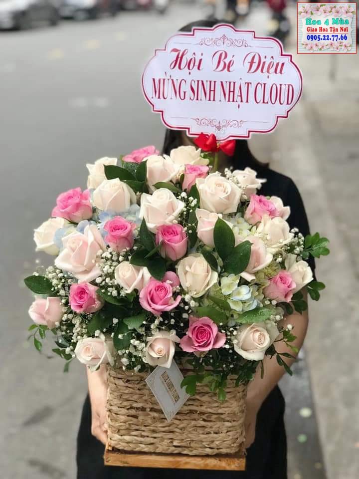 Mẫu hoa sinh nhật tại shop hoa Ba Vì, Hà Nội 